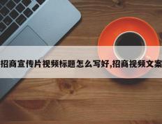招商宣传片视频标题怎么写好,招商视频文案