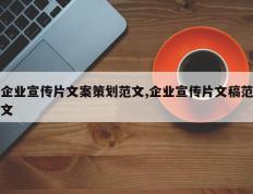 企业宣传片文案策划范文,企业宣传片文稿范文