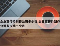 企业宣传片制作公司多少钱,企业宣传片制作公司多少钱一个月