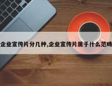 企业宣传片分几种,企业宣传片属于什么范畴