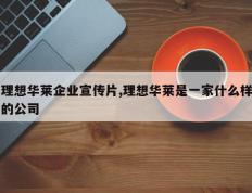 理想华莱企业宣传片,理想华莱是一家什么样的公司