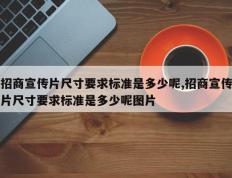 招商宣传片尺寸要求标准是多少呢,招商宣传片尺寸要求标准是多少呢图片