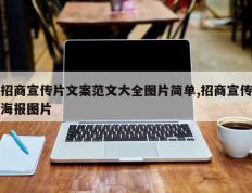 招商宣传片文案范文大全图片简单,招商宣传海报图片