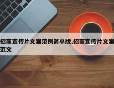 招商宣传片文案范例简单版,招商宣传片文案范文