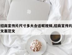 招商宣传片尺寸多大合适呢视频,招商宣传片文案范文