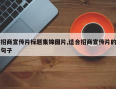 招商宣传片标题集锦图片,适合招商宣传片的句子
