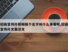 招商宣传片视频换个名字叫什么来着呢,招商宣传片文案范文