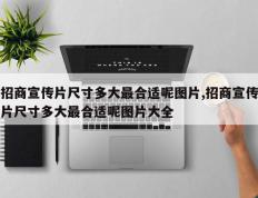 招商宣传片尺寸多大最合适呢图片,招商宣传片尺寸多大最合适呢图片大全